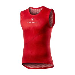 CASTELLI Cycling sleeve less t-shirt - PRO MESH - red
