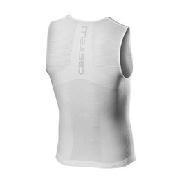 CASTELLI Cycling sleeve less t-shirt - CORE SEAMLESS - white