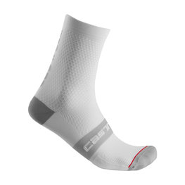 CASTELLI Cyclingclassic socks - SUPERLEGGERA 12 - white/grey