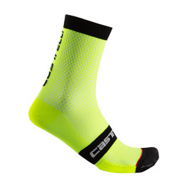 CASTELLI Cyclingclassic socks - SUPERLEGGERA 12 - yellow/black