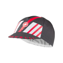 CASTELLI Cycling hat - HORS CATEGORIE - red/grey