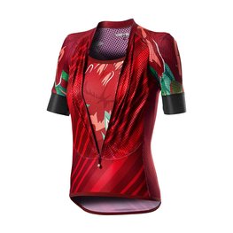 CASTELLI Cycling short sleeve jersey - CLIMBER'S LADY - red