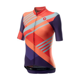 CASTELLI Cycling short sleeve jersey - TALENTO LADY - multicolour/pink