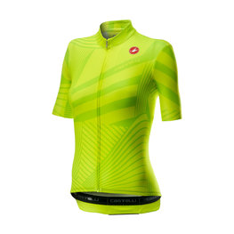 CASTELLI Cycling short sleeve jersey - SUBLIME LADY - green/yellow