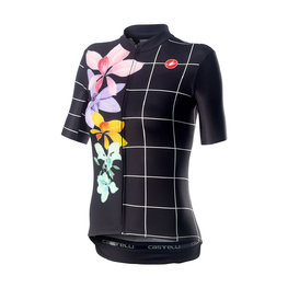 CASTELLI Cycling short sleeve jersey - FIORITA LADY - black