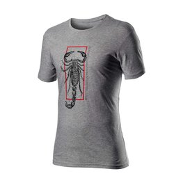 CASTELLI Cycling short sleeve t-shirt - LOGO - grey