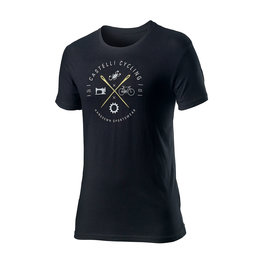 CASTELLI Cycling short sleeve t-shirt - SARTO - black