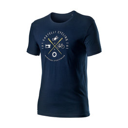 CASTELLI Cycling short sleeve t-shirt - SARTO - blue