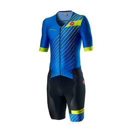 CASTELLI Cycling skinsuit - FREE SANREMO 2 - black/blue
