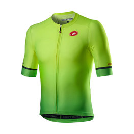 CASTELLI Cycling short sleeve jersey - AERO RACE 6.0 - yellow/green