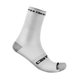 CASTELLI Cyclingclassic socks - ROSSO CORSA PRO 15 - white