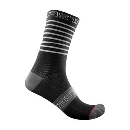 CASTELLI Cyclingclassic socks - SUPERLEGGERA 12 LADY - white/black/grey