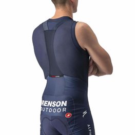 CASTELLI Cycling sleeve less t-shirt - SOUDAL QUICK-STEP - blue