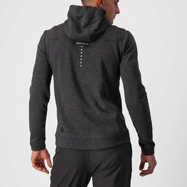 CASTELLI hoodie - MILANO FZ FLEECE - black