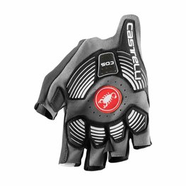 CASTELLI Cycling fingerless gloves - ROSSO CORSA PRO V - white