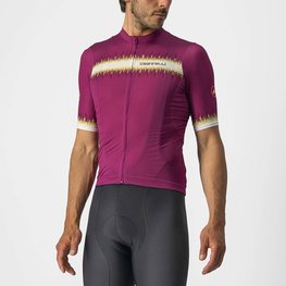 CASTELLI Cycling short sleeve jersey - GRIMPEUR - cyclamen