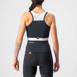 CASTELLI Cycling sleeveless jersey - SOLARIS LADY - black/white