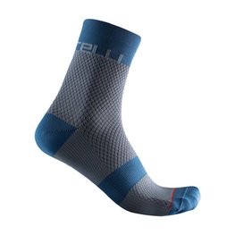 CASTELLI Cyclingclassic socks - VELOCISSIMA 12 LADY - grey/blue
