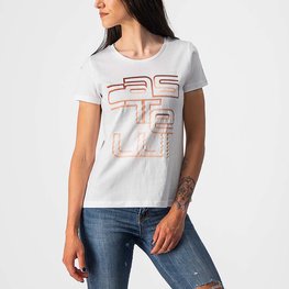 CASTELLI Cycling short sleeve t-shirt - BELLAGIO TEE LADY - white