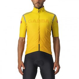 CASTELLI Cycling short sleeve jersey - GABBA ROS SPECIAL - yellow