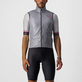 CASTELLI Cycling gilet - ARIA - silver