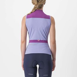 CASTELLI Cycling sleeveless jersey - SOLARIS LADY - purple