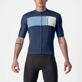 CASTELLI Cycling short sleeve jersey - PROLOGO VII - blue/light blue