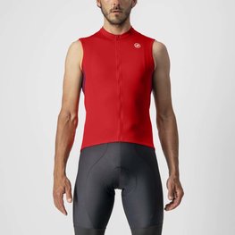 CASTELLI Cycling sleeveless jersey - ENTRATA VI - red