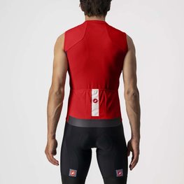 CASTELLI Cycling sleeveless jersey - ENTRATA VI - red