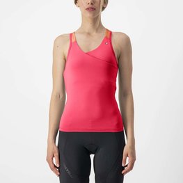 CASTELLI Cycling sleeveless jersey - SOLARIS LADY - pink