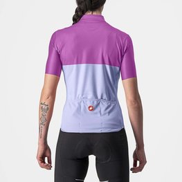 CASTELLI Cycling short sleeve jersey - VELOCISSIMA LADY - purple