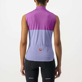 CASTELLI Cycling sleeveless jersey - VELOCISSIMA LADY - purple