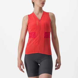 CASTELLI Cycling sleeveless jersey - ANIMA 4 LADY - orange