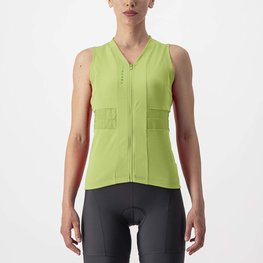 CASTELLI Cycling sleeveless jersey - ANIMA 4 LADY - light green