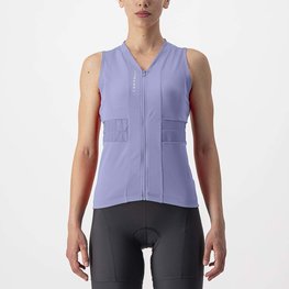 CASTELLI Cycling sleeveless jersey - ANIMA 4 LADY - purple