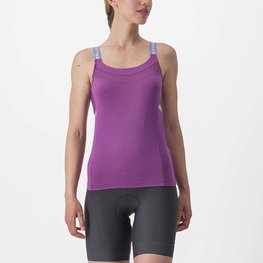CASTELLI Cycling sleeveless jersey - BAVETTE LADY - purple