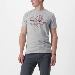 CASTELLI Cycling short sleeve t-shirt - FINALE - grey