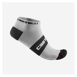 CASTELLI Cycling ankle socks - LOWBOY 2 - white/black