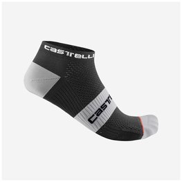 CASTELLI Cycling ankle socks - LOWBOY 2 - black/white