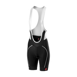 CASTELLI Cycling bib shorts - VELOCISSIMA LADY - black/white