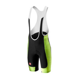 CASTELLI Cycling bib shorts - EVOLUZIONE 2.0 - yellow/black
