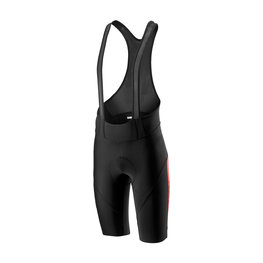 CASTELLI Cycling bib shorts - VELOCISSIMO IV - red/black