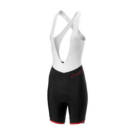CASTELLI Cycling bib shorts - VISTA LADY - white/black