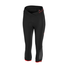 CASTELLI Cycling 3/4 lenght shorts without bib - VISTA LADY - red/black