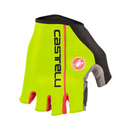 CASTELLI Cycling fingerless gloves - CIRCUITO - yellow/red