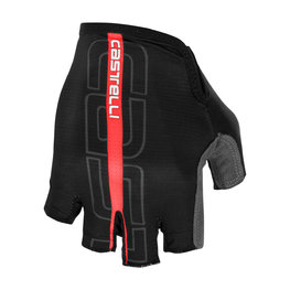 CASTELLI Cycling fingerless gloves - TEMPO - red/black