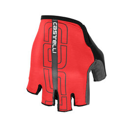 CASTELLI Cycling fingerless gloves - TEMPO - black/red