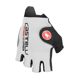 CASTELLI Cycling fingerless gloves - ROSSO CORSA PRO - white