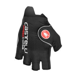 CASTELLI Cycling fingerless gloves - ROSSO CORSA PRO - black