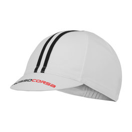 CASTELLI Cycling hat - ROSSO CORSA  - black/white